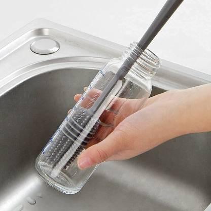 Silicone Bottle Cleaning Brush – Perfect for Bottles, Vases & Glassware