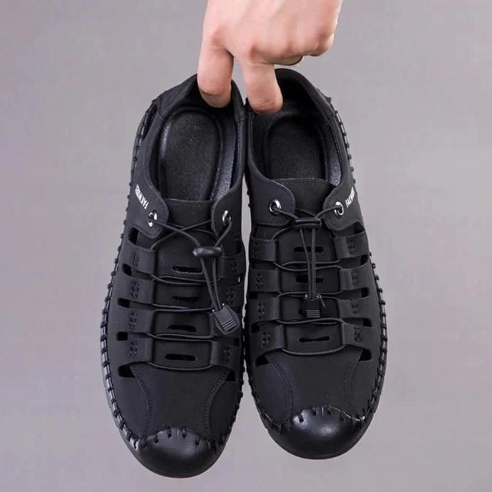 Men's Stylish Synthetic Leather Lace-Up Sneakers