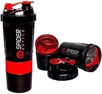 3-in-1 Spider Shaker Bottle – For Protein, Water & Vitamins