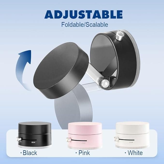 Vacuum Magnetic Suction Phone Holder – 360° Strong Grip, Foldable Design