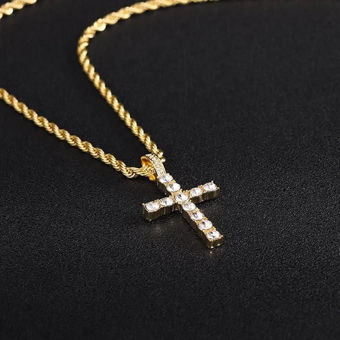 Stylish Men’s Cross Pendant Chain – Elegant, Lightweight & Bold