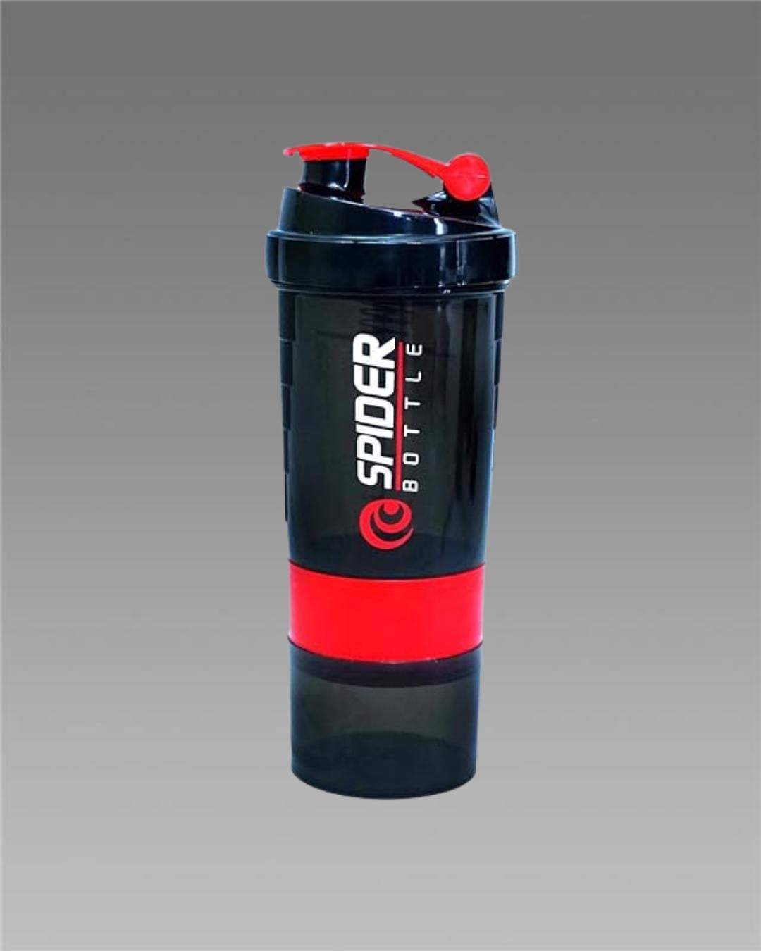 3-in-1 Spider Shaker Bottle – For Protein, Water & Vitamins