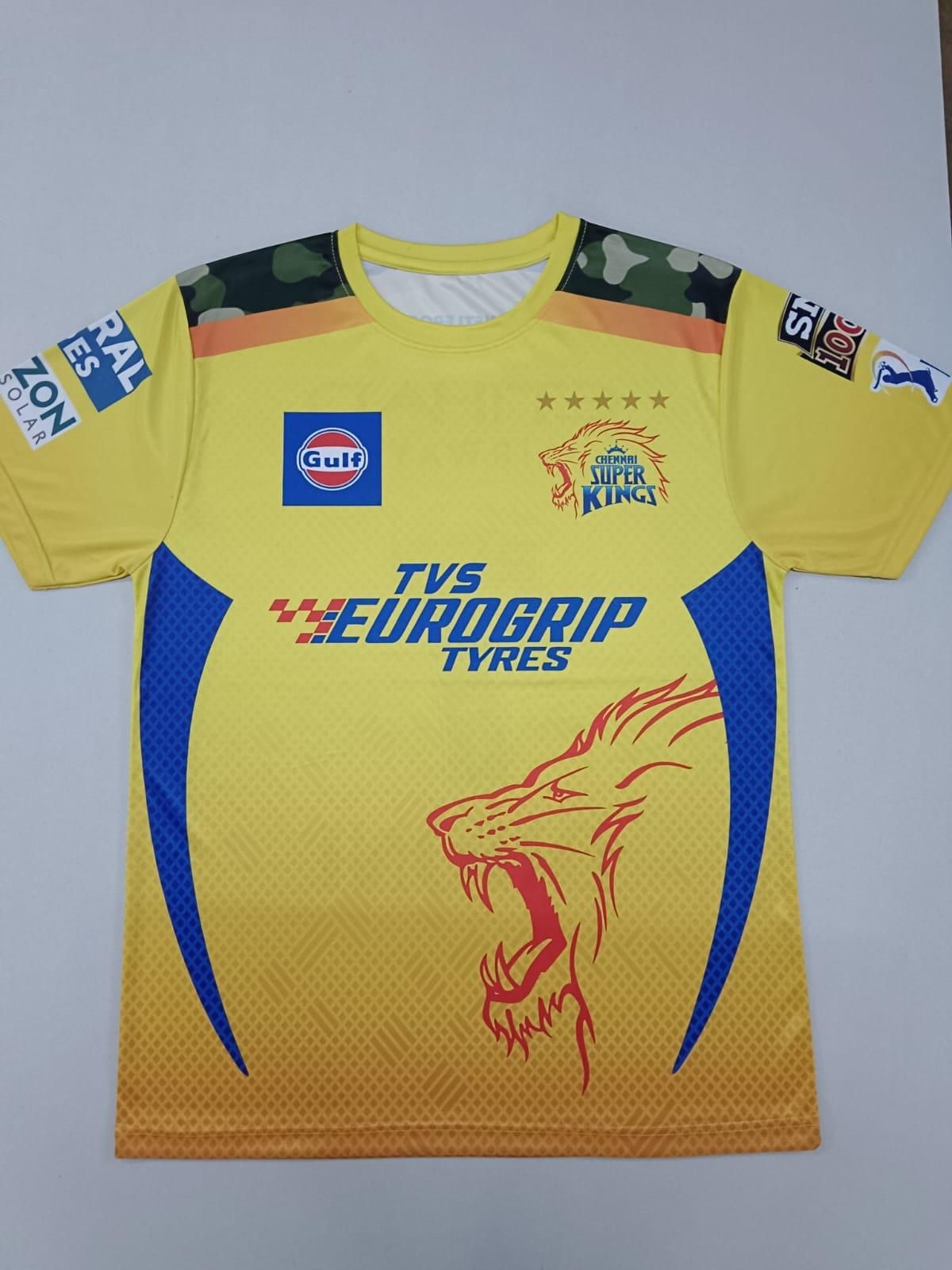 CSK Fan Edition – Men's Dry Fit Graphic Jersey | 180 GSM Soft Fabric