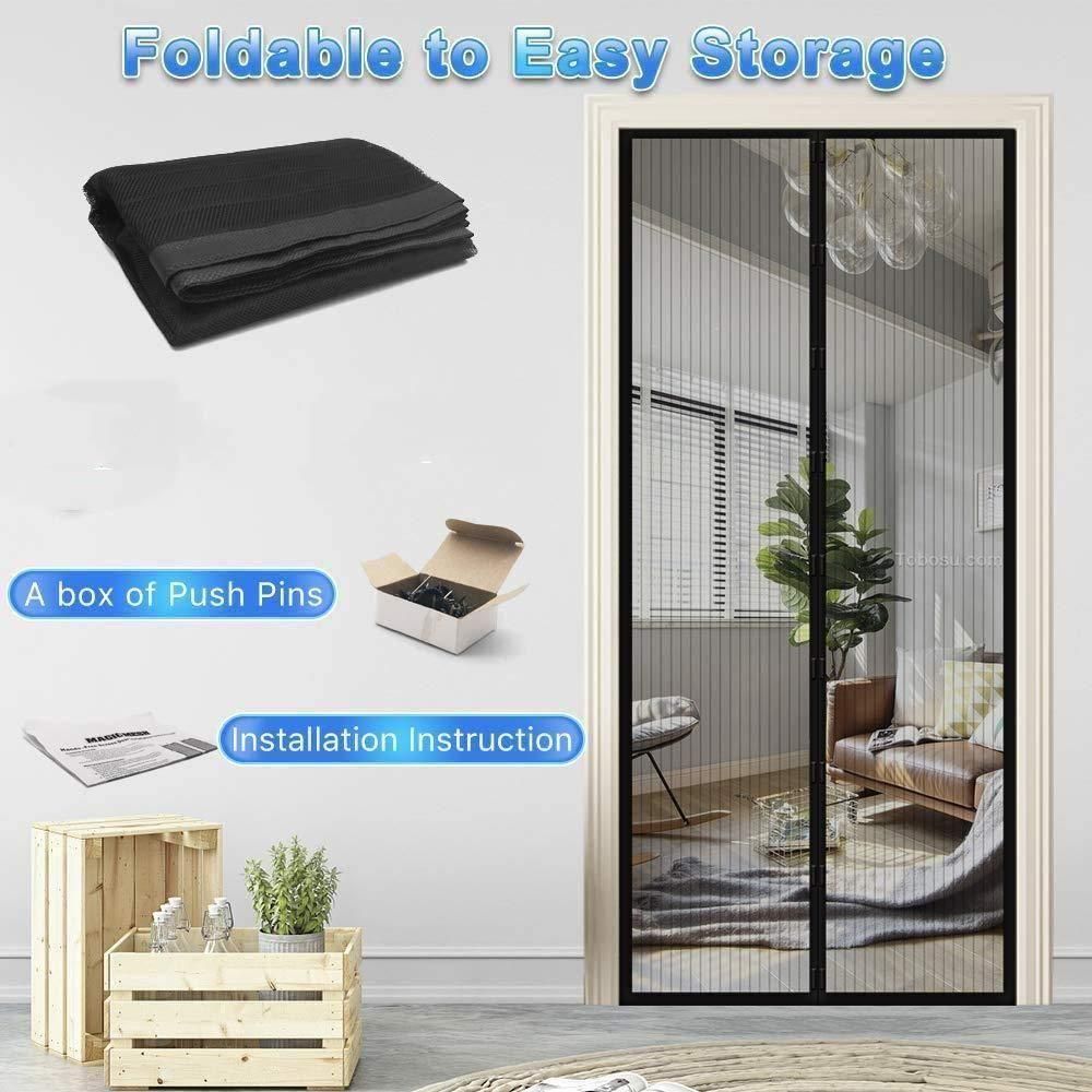 Magnetic Mesh Door Curtains – Anti-Mosquito | Foldable | Easy Install (Pack of 2)