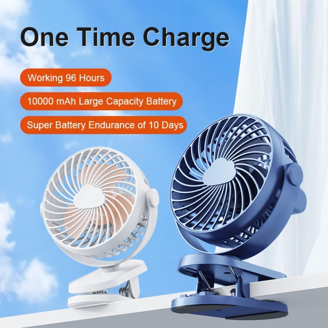 Portable Super Airflow – Silent USB Rechargeable Desktop Fan