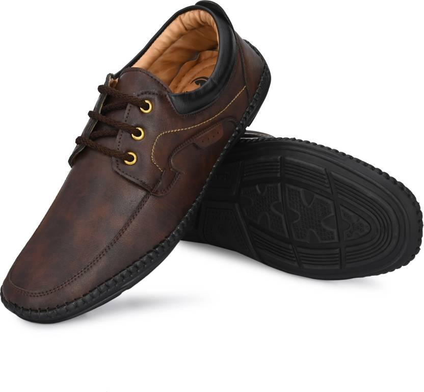 Rising Wolf Men's Brown Loafers