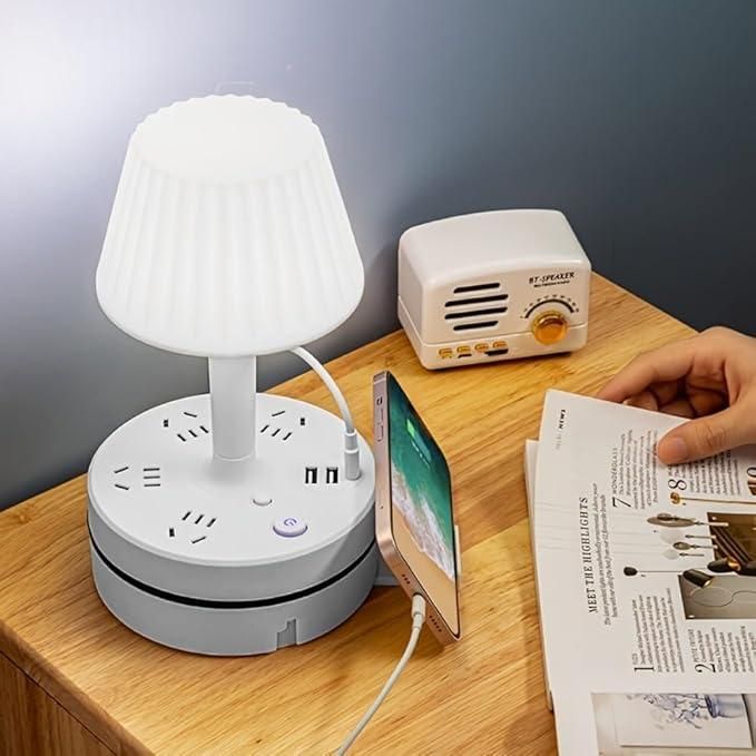 3-in-1 Dimmable LED Table Lamp – Light, Charge & Stand in Style!