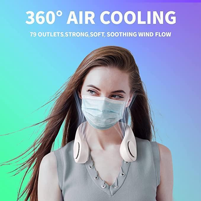 5200-Vent Bladeless Neck Fan – Lightweight, Powerful & Safe