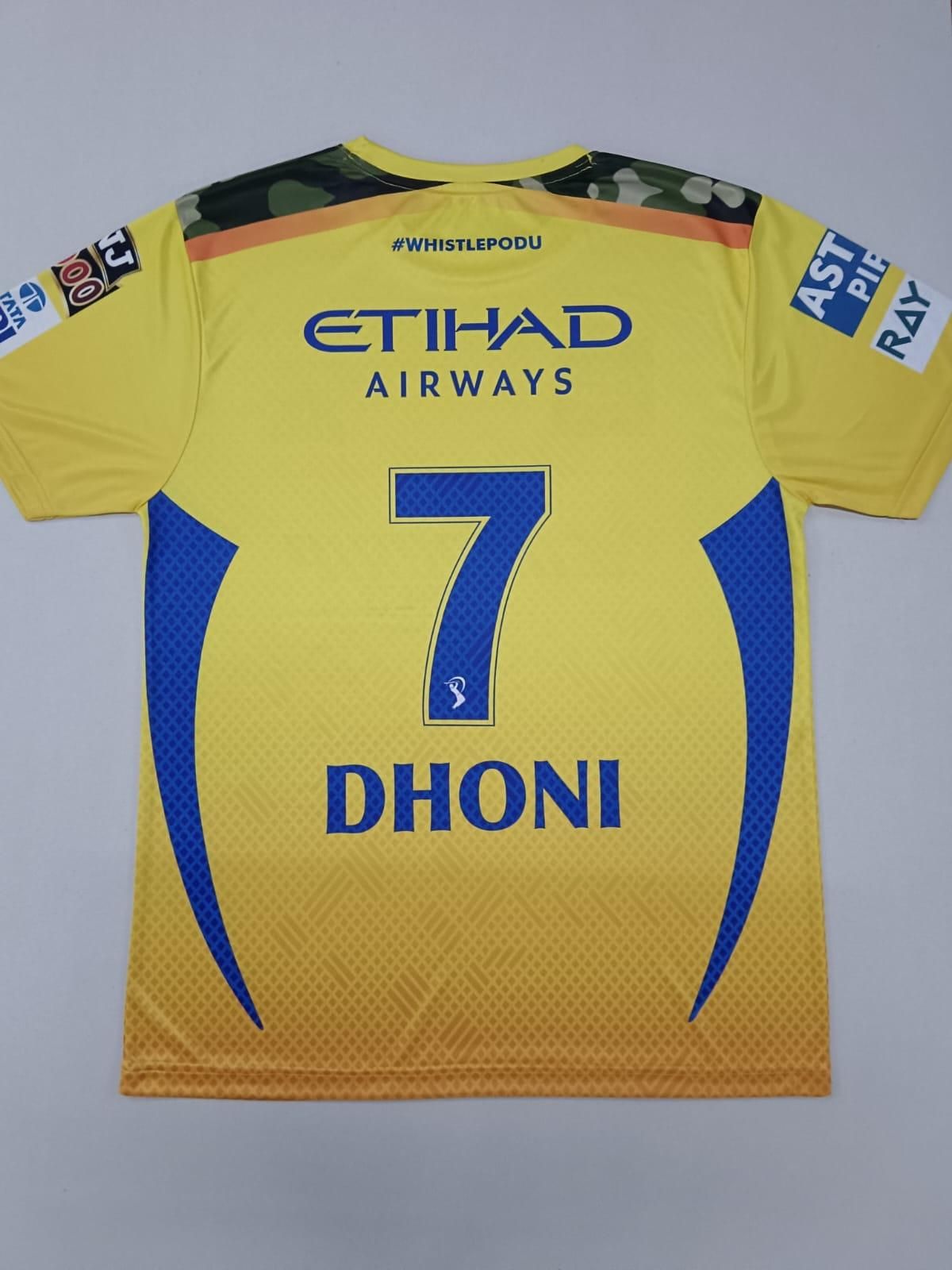 CSK Fan Edition – Men's Dry Fit Graphic Jersey | 180 GSM Soft Fabric