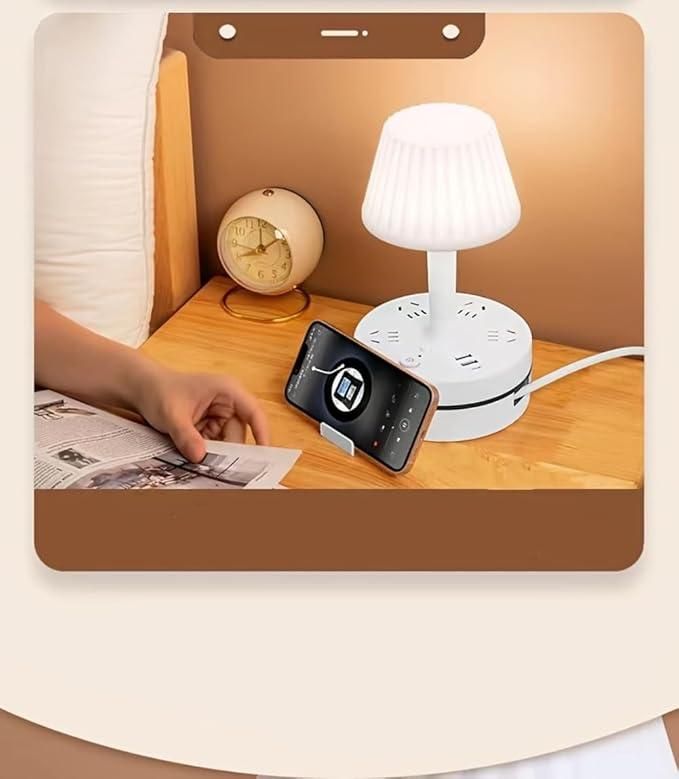 3-in-1 Dimmable LED Table Lamp – Light, Charge & Stand in Style!