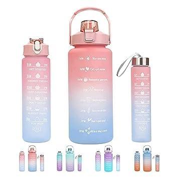 3-Pack Motivational Water Bottles Set – Stay Hydrated in Style!