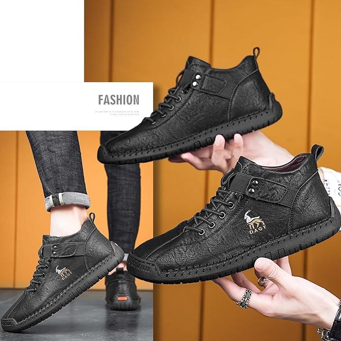 Men's Brown High Top Hiking Shoes