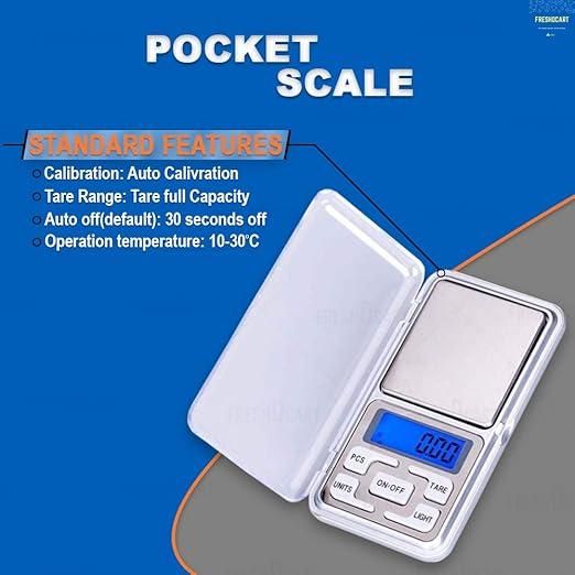 Mini Digital Pocket Weighing Scale- with Auto Calibration