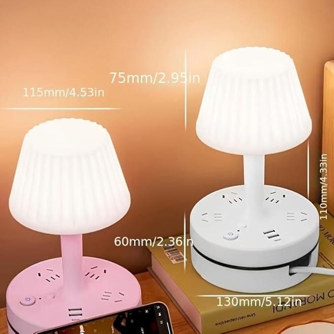 3-in-1 Dimmable LED Table Lamp – Light, Charge & Stand in Style!
