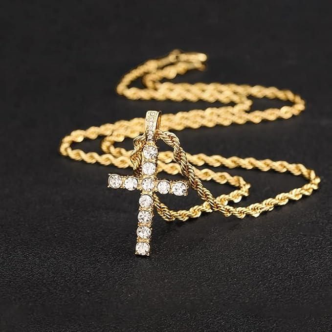 Stylish Men’s Cross Pendant Chain – Elegant, Lightweight & Bold