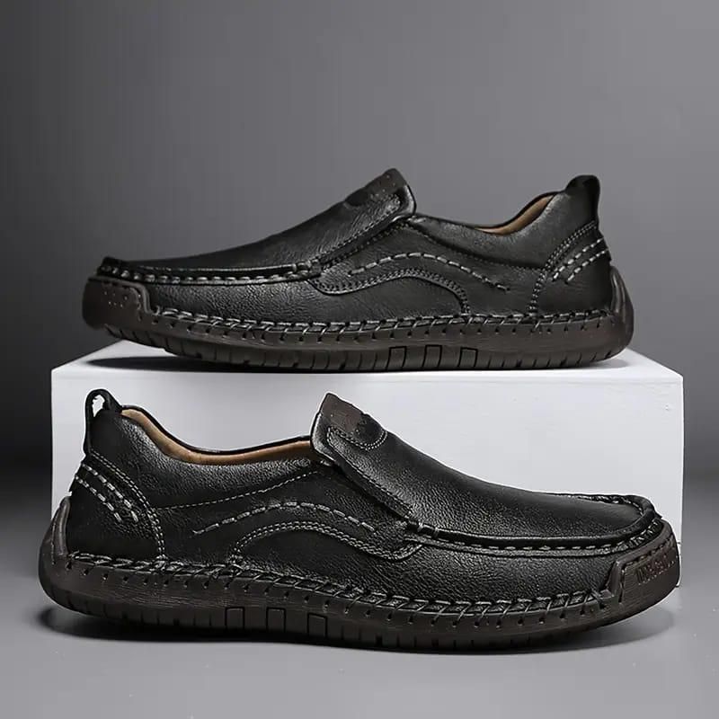 Breathable Anti-Skid Casual Footwear with PU Leather Sole
