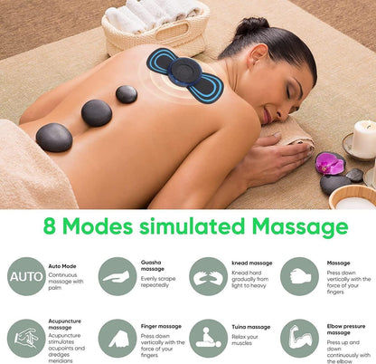 Mini Rechargeable Massager – 8 Modes, 19 Intensity Levels for shoulder,Arms,Legs,Back Pain for Men and Women
