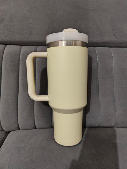 Large Stainless Steel Tumbler – Hot & Cold Beverage Companion