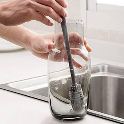 Silicone Bottle Cleaning Brush – Perfect for Bottles, Vases & Glassware