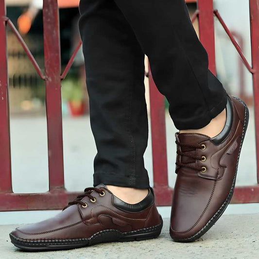 Rising Wolf Men's Brown Loafers